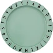 Design Letters Tallrik - Tritan - Eat &amp; Learn - Grön - - One Size - Tallrik