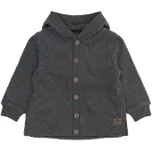 Mikk-Line Fleecetröja - Anthracite Melerad - - 74 - Fleecejacka