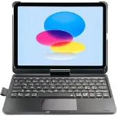 Next Concept XCEED CoverKey - Tangentbord och foliefodral - med pekdyna - trådlös - Bluetooth - QWERTY - nordiskt (danska/finska/norska/svenska) - svart