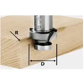 Festool 490096 Avrundningsfräs Mått - Diameter Ø 27 mm
