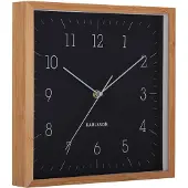 Karlsson väggklocka Neat Cuadrado black KA6114BK