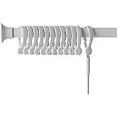 Van Der P Gardinstång 70-170 cm vit