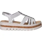 Rieker Sandal mörkbrun / silver