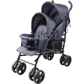 Big Buy Cooking Navy Blue Dubbel Barnvagn för Bebisar