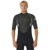 Rip Curl Omega Spring 2/2 Mm Fl Kortärmad Shorty Med Dragkedja Bak