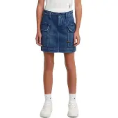 G-Star Girls Cargo Mini Skirt - Medium blue - girls