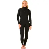 Rip Curl Dawn Patrol 3/2 Mm Gb Våtdräkt I Neopren För Dam Med Långa ärmar Och Dragkedja I Bröstet