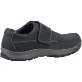 Hush puppies Casper Leather Nubuck Loafers i marinblå läder för män