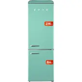 Evvo 8435743900508-frigorífico Combi F55g Retro Kyl-frys