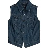 G-Star Pitched Hem Slim Neo Raw Vest - Dark blue - Women
