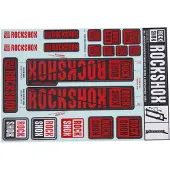 RockShox Decal Kit 30/35 Mm Röd