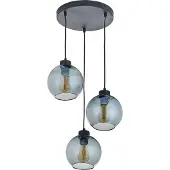 TK Lighting Glas pendellampa Cubus , dimbar, Svart, Vardagsrum / matsal, Glas, Modern, Pendellampa