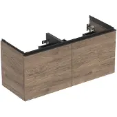 Geberit Bänkskåp Acanto 2+2 lådor 120 cm ek/nötträ