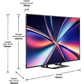 Hisense 50E8Q - 50 Diagonal klass LED-bakgrundsbelyst LCD-TV - ULED Mini LED - Smart TV - VIDAA - 4K UHD (2160p) 3840 x 2160 - HDR - Quantum Dot - kolgrå