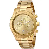 Invicta Herrklocka 1270 Specialty Chronograph Guld Zifferblads 18k Guld Ion-Pläterat Stål