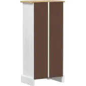 vidaXL Bokhylla Vit 46 x 29 x 100 cm Massiv furu