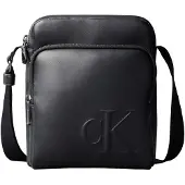 Calvin Klein Embossed Monogram Reporter Bag