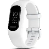 Garmin vívosmart 5 - Aktivitetspårare med band - silikon - vit - bandstorlek: S/M - monokrom - Bluetooth, ANT+ - 24.5 g