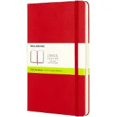 Large Plain Hardcover Notebook Scarlet Red