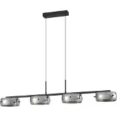 LUCANDE Taklampa , Martis, dimbara, Svart, Matsal, Glas, Modern