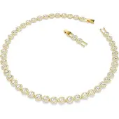 Swarovski Halsband 'Una' guld / transparent