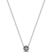 Pandora Timeless rund pavé-halo halsband 393548C01-45