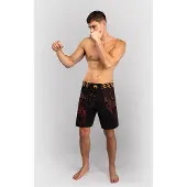 Venum Quetzal Fury Fightshorts Svart Röd Orange