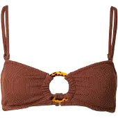 Roxy - Sunshine Bandeau Cappuccino för Unisex - Storlek XS - Brun