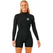 Rip Curl G-bomb 2 Mm Gb Spring Långärmad Shorty Med Dragkedja Bak För Dam