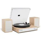 Victrola Harmony Bluetooth Record Player with Speakers Natural
