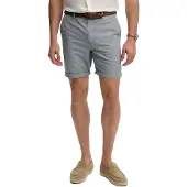 Superdry för män. M7110487A Shorts Premium Textured Chino blå (34), Casual, Bomull