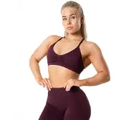 Relode Aura Seamless Sports Bra - Fig Red