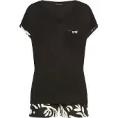 French Connection Kort pyjamas svart / naturvit