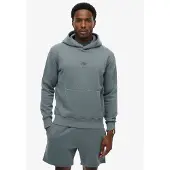 Superdry för män. M2014442A Mikrologo-huvtröja Hood blå (M), Casual, Bomull