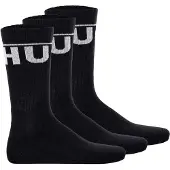 HUGO Sockor 'Iconic' svart / vit