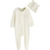 Next Pyjamas 'Im New Here' elfenben / himmelsblå / gul / grå