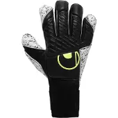 Uhlsport Målvaktshandske Fangmaschine Supergrip+ Flex Frame Carbon - Svart/Gul, storlek 8