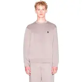 Armani Exchange för män. XM001777AF10818U6107 Sweatshirt med rund halsringning och taupe logotyp (M), Casual, Bomull