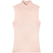 Armani Exchange för kvinnor. XW001876AF11957M4014 Topp Mock rosa (XS), Casual, Viskos, Ärmlös / Hängselbyxor