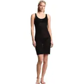 Emporio Armani för kvinnor. EW002738_AF19043 Loungeklänning svart (L), Casual, Viskos, Ärmlös / Hängselbyxor