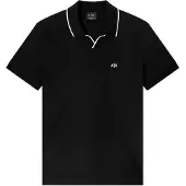 Armani Exchange för män. XM002401AF10366UC001 Polo Breathable svart (M), Casual, Bomull, Kort ärm