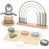 Woomax Wooden 3 Games Set Lärande Spel