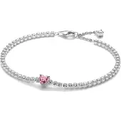 Pandora Timeless rosa hjärta tennisarmband 590041C03-18