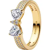 Pandora Timeless gnistrande rosett dubbelradig ring 163552C01-56