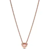 Pandora Timeless rosa hjärta halsband 388425C02-45