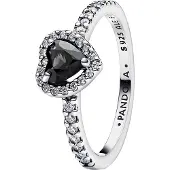 Pandora Timeless svart hjärta ring 198421C04-60