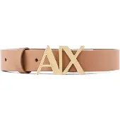 Armani Exchange för kvinnor. 941125CC719U6299 Bälte med brun logotyp (75cm), Casual, Hud