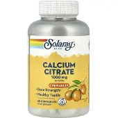 Solaray Kalciumcitrat 1000 Mg Apelsin 60 Enheter