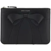 Comme des Garcons Svart Kalvskinn Bos Taurus Plånbok