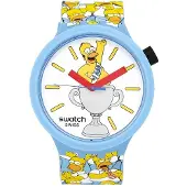 Swatch Unisex Uretanklocka The Simpsons Best. Pappa. Någonsin. Sb05z100 SB05Z100